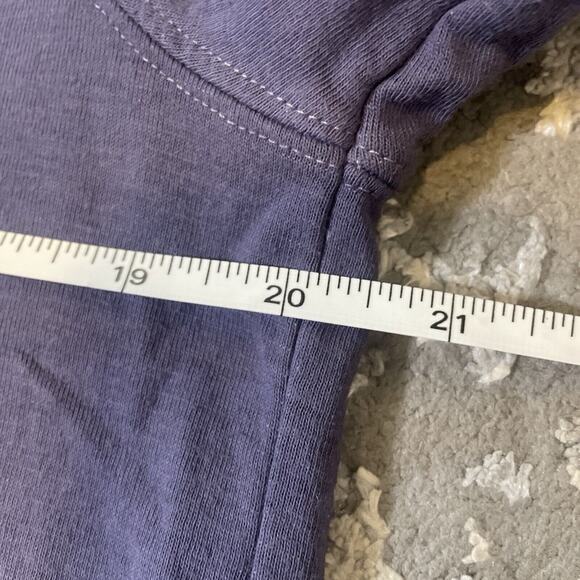 Athleta Sundown Sweatshirt Dip Dye Sz Small Medieval Violet Crewneck Pullover - Picture 6 of 9